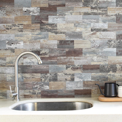 2026 New Upgrade Peel and Stick Backsplash Tile, Peel and Stick 11.34" X 11.57" Wall Tile for Kitchen, Bathroom, Fireplace, Laundry (Beige Ecru, 10 Packs)