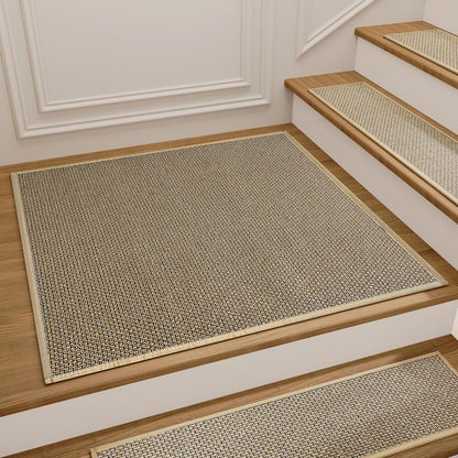 Stair Treads Carpet 4 pcs for Wooden Steps with Non Slip Rubber Backing, 100% Polyester Soft Stairs Resistant Indoor Skid Runner Safety Rugs for Kids Elders and Pets 30" * 8" (Dark Gray)