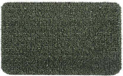 GrassWorx Clean Machine Flair Doormat, 18" x 30", Evergreen (10372030)