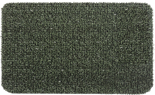 GrassWorx Clean Machine Flair Doormat, 18" x 30", Evergreen (10372030)