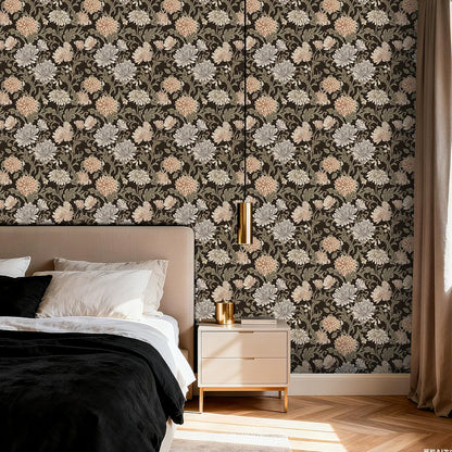 Removable Peel and Stick Wallpaper Boho 17.5 x 118 in Floral for Bedroom Bathroom Easy Peel Off Stick on Wallpaper Contact Paper Renter Friendly Wall Paper
