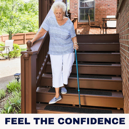 Clear Non Slip Stair Treads for Wooden Steps Indoor 30"x6" – 15-Pack Peel Stick Stair Treads – Self Adhesive Transparent Step Covers – Stair Grip Tape for Dogs, Kids – by STEPCORE