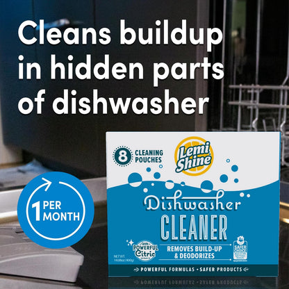 Lemi Shine Garbage Disposal Cleaner and Deodorizer Powered By Citric Acid | Foam Cleaner For Kitchen Garbage Disposal with a Natural, Fresh Lemon Scent (2 Count)
