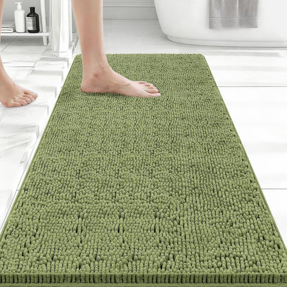Bcoimo Bathroom Rugs 24x17, Bath Mats for Bathroom Non Slip with Rubber Backing,High Absorbent Microfiber Bath Rugs Quick Drying, Machine Washable, Durable Decor