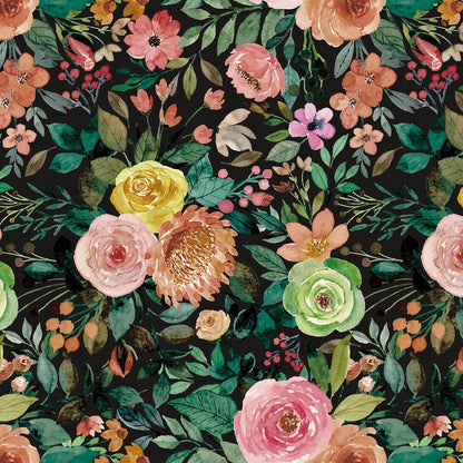 Simon&Siff Floral Peel and Stick Wallpaper, 17.3" x 120" Self Adhesive Wallpaper Boho Flower Kitchen Cabinets Furniture Decorative Renter Friendly Wall Paper
