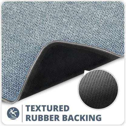 Bath Mat,Ultra Thin Bathroom Rugs,Rubber Bath Mats for Bathroom,No Slip Bath Rugs,Quick Dry,Machine Washable,Low Pile,Absorbent,Shower Outside,Sink,Home Decor Accessories.Grey,1'5"x2'3"(17x27Inch)