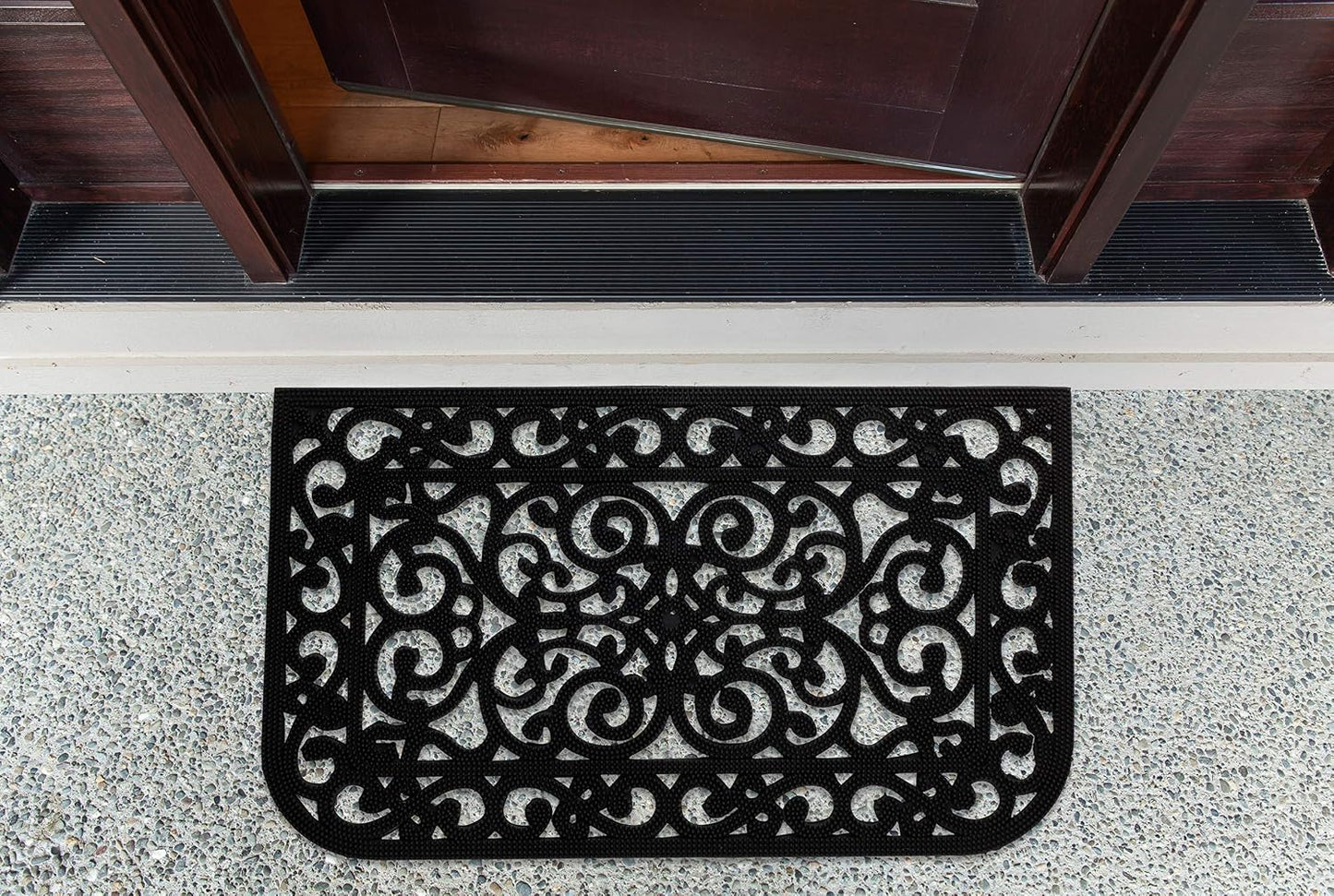 DII Rubber Doormats Collection All Weather, 18x30, Knobby