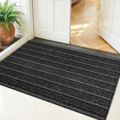 Outdoor Front Door Mat 32" x 48", Dirt Trapping Outside Entrance Rug, Non Slip Shoe Scraper, Heavy Duty Commercial Rug for Patio, Garage, Traffic Area, Office, Roll Packing
