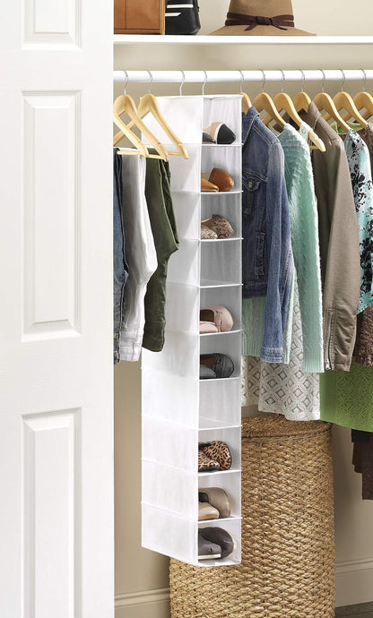 Whitmor Hanging Shoe Shelves - Crosshatch Gray