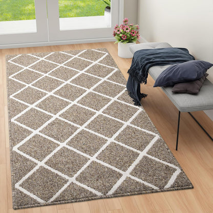 Finchitty Indoor Door Mat, Dirt Resistant and Absorbent, Low-Profile, Non-Slip, Washable Inside Floor Mats for Front Door, Back, and Entrance, 32" x 20", Grey