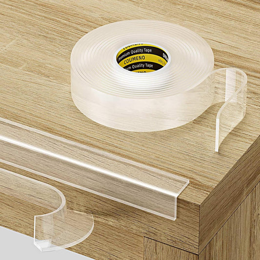 Clear Edge Protector & Corner Protectors, 0.8in（W x 6.6FT(L), Baby Proof Corner Guards for Sharp Edges, Safety Bumper Strip for Furniture, Drawers, Tables & Cabinets