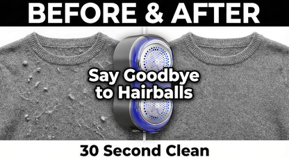 Dual-Head Electric Lint Remover & Fabric Shaver Defuzzer, Type-C Rechargeable, 6 Steel Blades, Remove Clothes Fuzz, Lint Balls, Pills