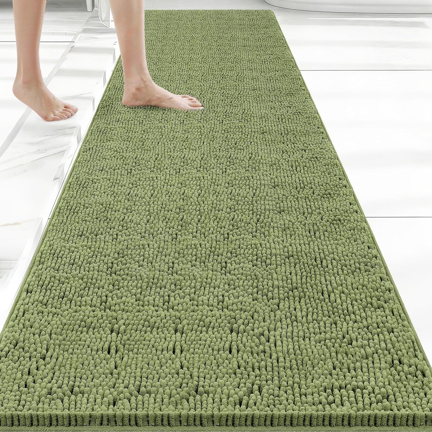 Bcoimo Bathroom Rugs 24x17, Bath Mats for Bathroom Non Slip with Rubber Backing,High Absorbent Microfiber Bath Rugs Quick Drying, Machine Washable, Durable Decor
