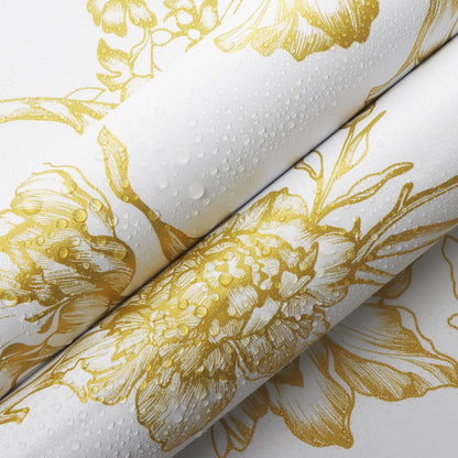 Safiyya Peel and Stick Wallpaper Vintage Floral Contact Paper 17.3" x 78.7" Wall Paper Renter Friendly Self Adhesive Removable Wallpaper for Bathroom Vinyl