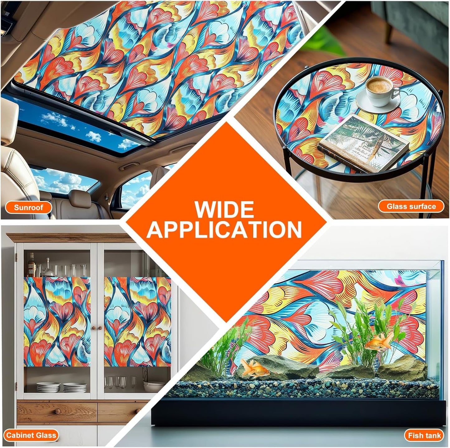 SOMWISE Frosted Glass Window Film, Heat Insulation, UV Block, Anti-Glare, One Way Privacy Tint, Static Cling for Home Bathroom Door, Renter Friendly, Day & Night Privacy