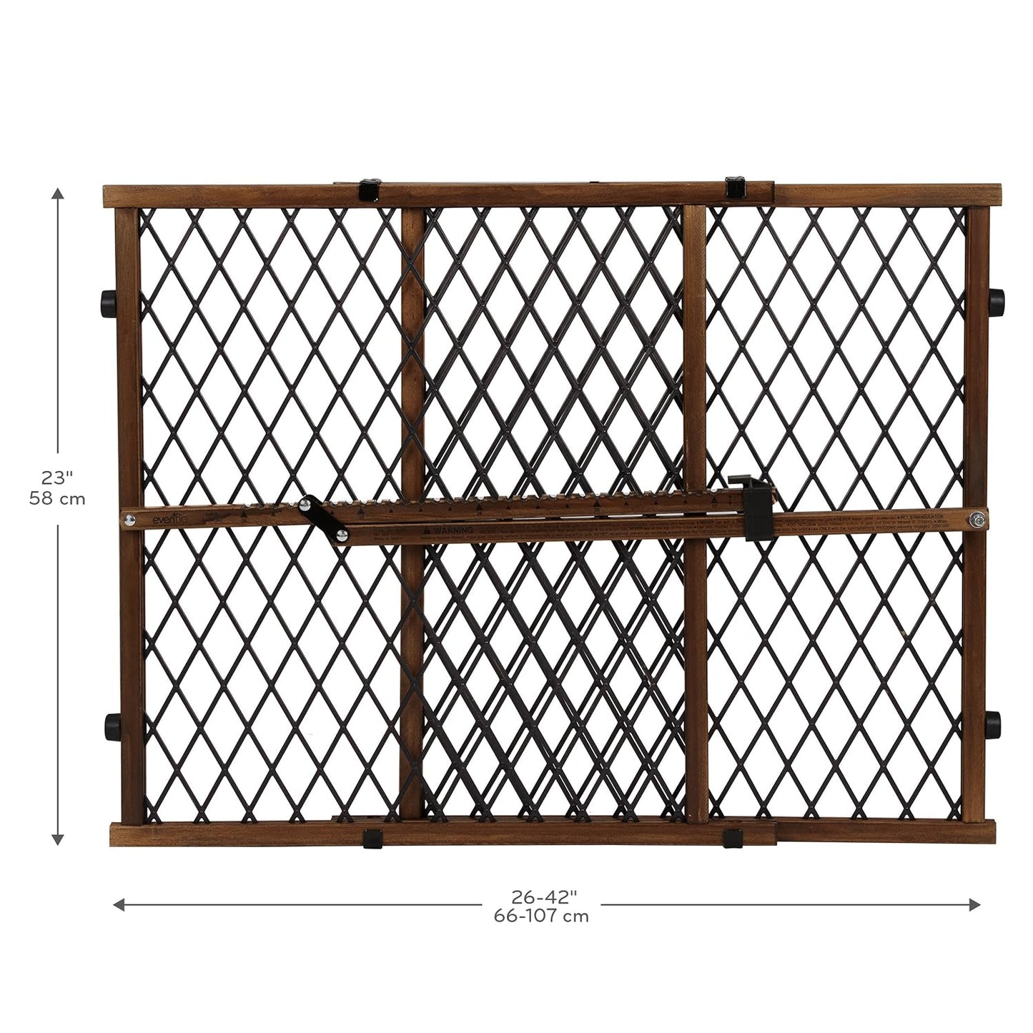 Position & Lock Adjustable Wood Baby Gate (Farmhouse Collection)