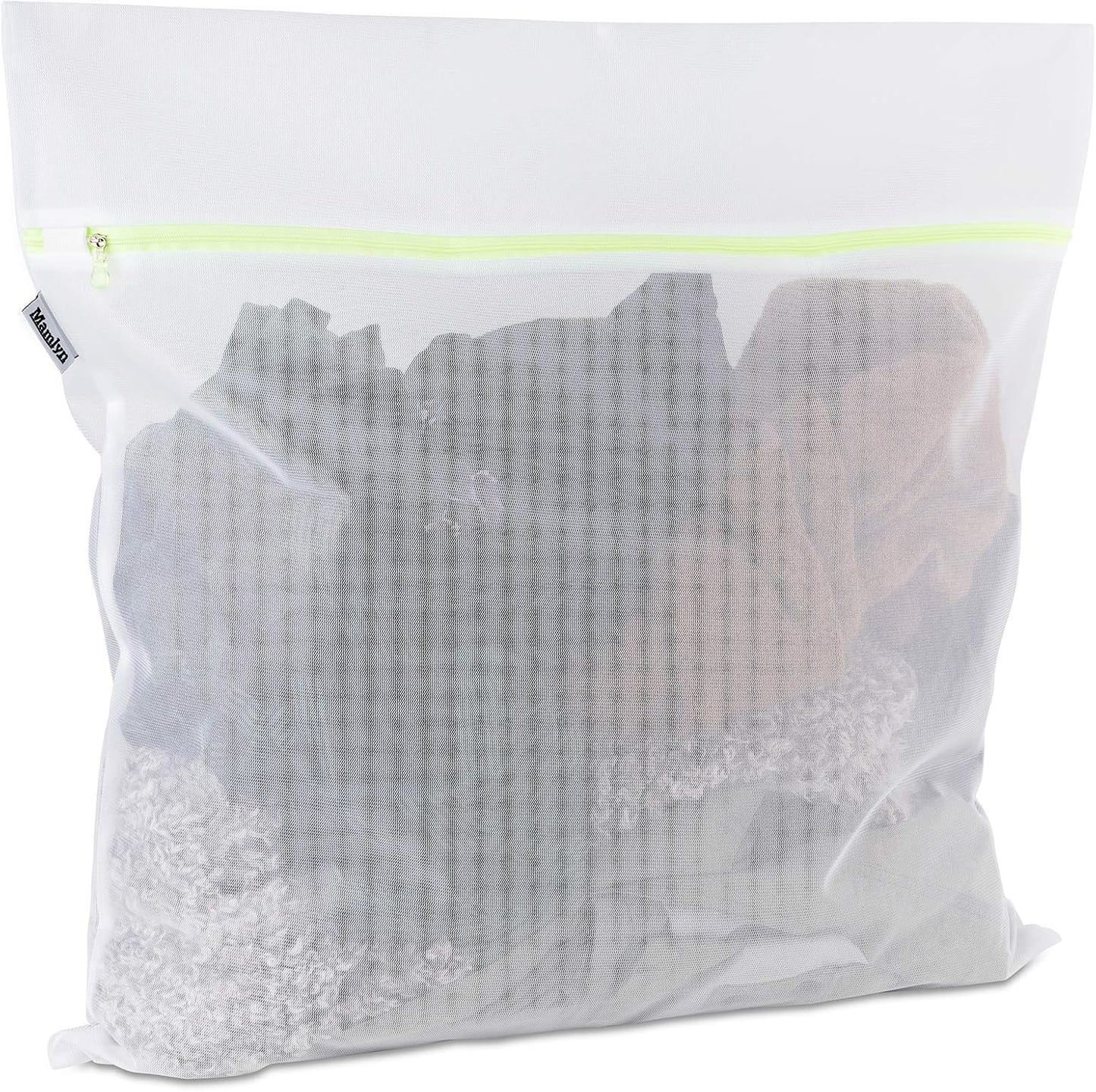 Mamlyn Mesh Laundry Bag for Delicates, Wash Bag for Underwear and Lingerie, Makeup Organizer Bag (2 Small)