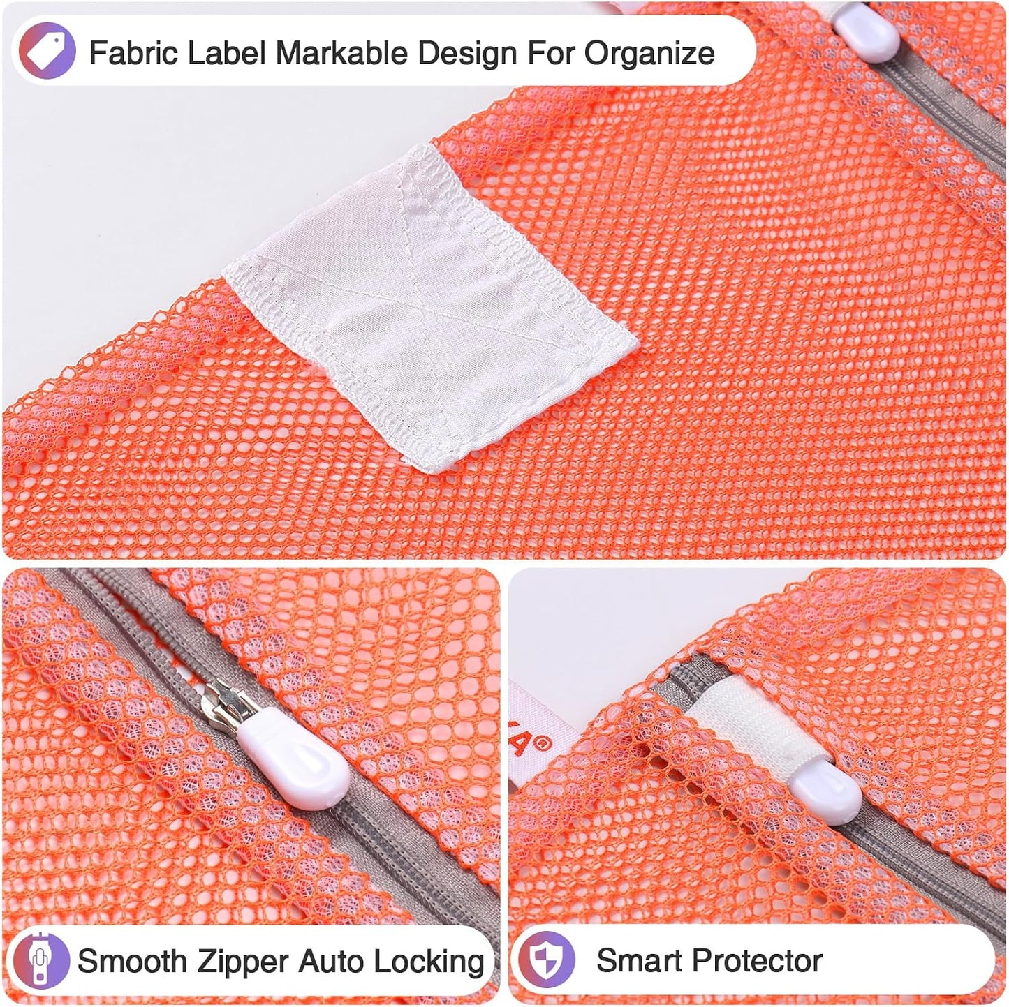 3 Pack XXL Mesh Laundry Bags for Delicates, Extra Large Laundry Wash Bags for Clothes,Bed Linen,Toys with Drawstring Closure Sturdy(3 XXLarge 28 x 26 Inches)