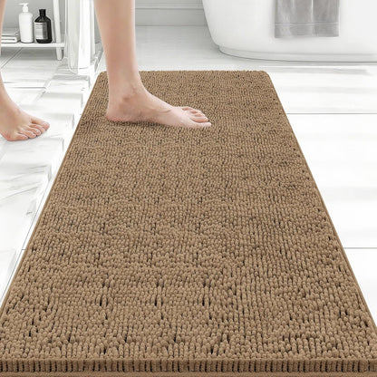 Bcoimo Bathroom Rugs 24x17, Bath Mats for Bathroom Non Slip with Rubber Backing,High Absorbent Microfiber Bath Rugs Quick Drying, Machine Washable, Durable Decor