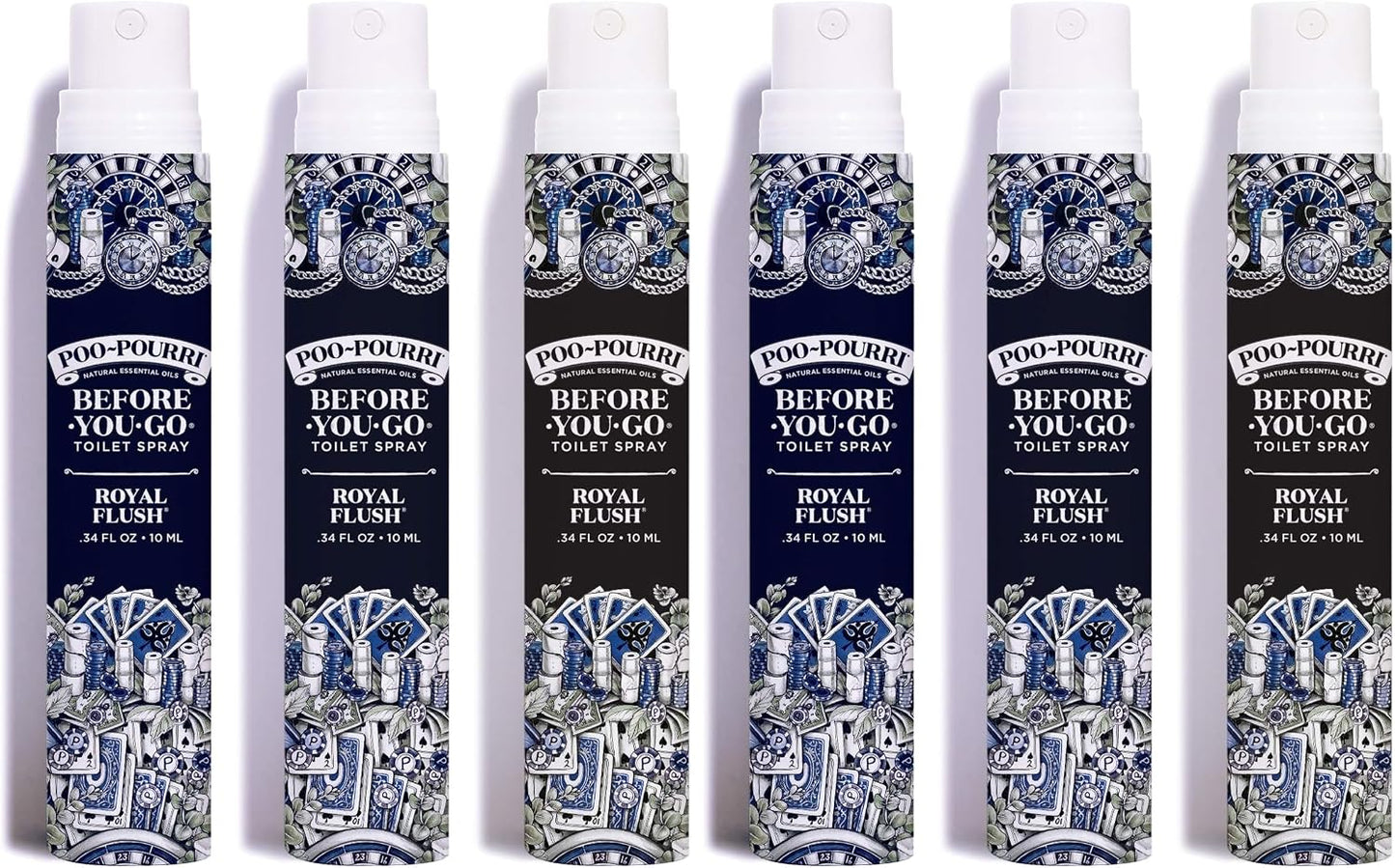 Poo-Pourri Before-You-Go Toilet Spray, Bamboo Rain, 2 Fl Oz, Up to 100 Uses, Bathroom Odor Deodorizer with Essential Oils for Home or Work, Travel Essentials, TSA Approved Size, Bamboo & Fresh Grass