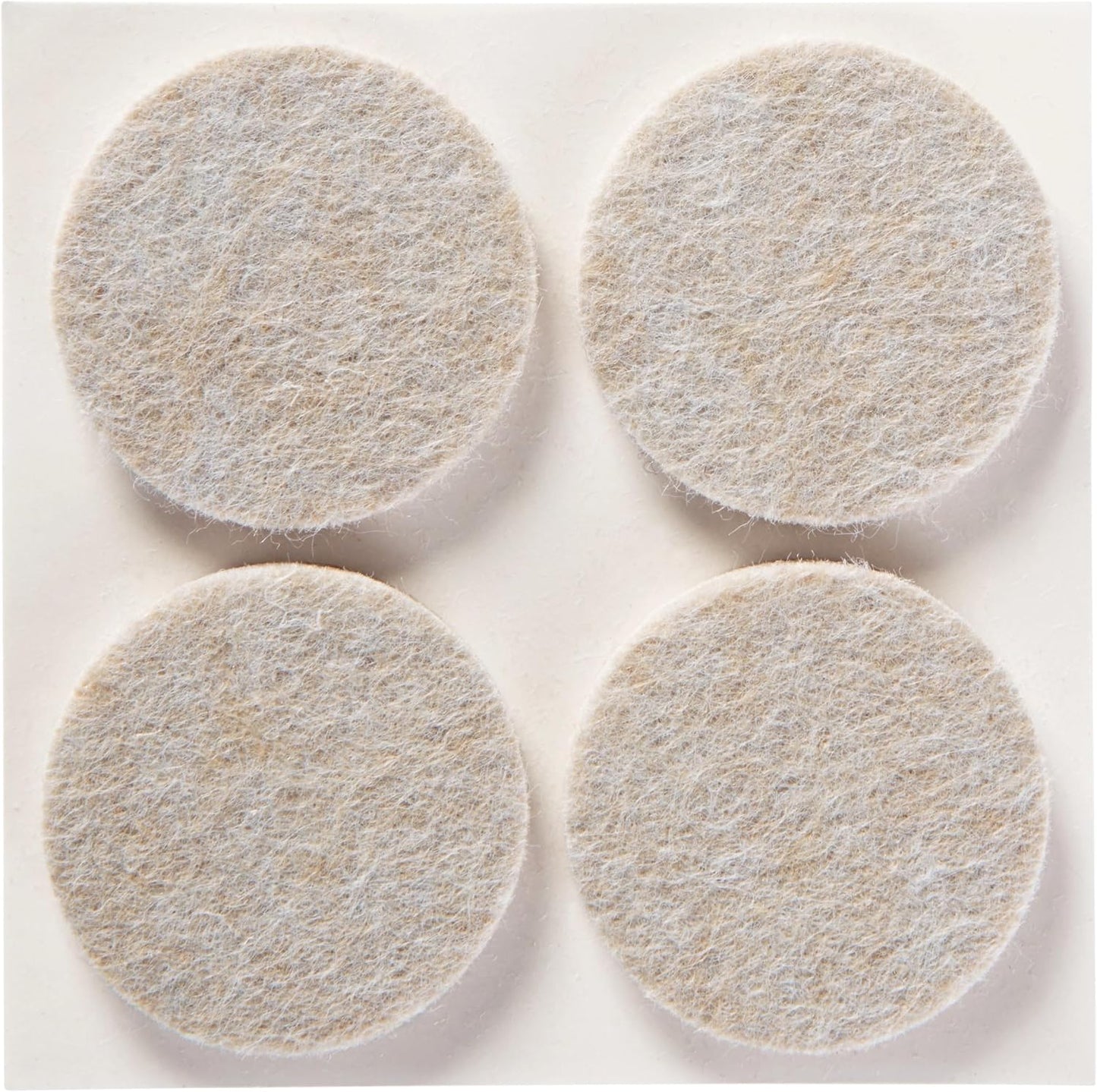 Scotch Felt Pads 12 PCS Beige, Felt Furniture Pads for Protecting Hardwood Floors, 1.5" inch Round, Easy-to-apply, Self-Stick design, Reliable protection from nicks, dents and scratches (SP803-NA)
