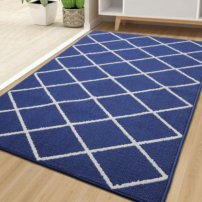 Finchitty Indoor Door Mat, Dirt Resistant and Absorbent, Low-Profile, Non-Slip, Washable Inside Floor Mats for Front Door, Back, and Entrance, 32" x 20", Grey