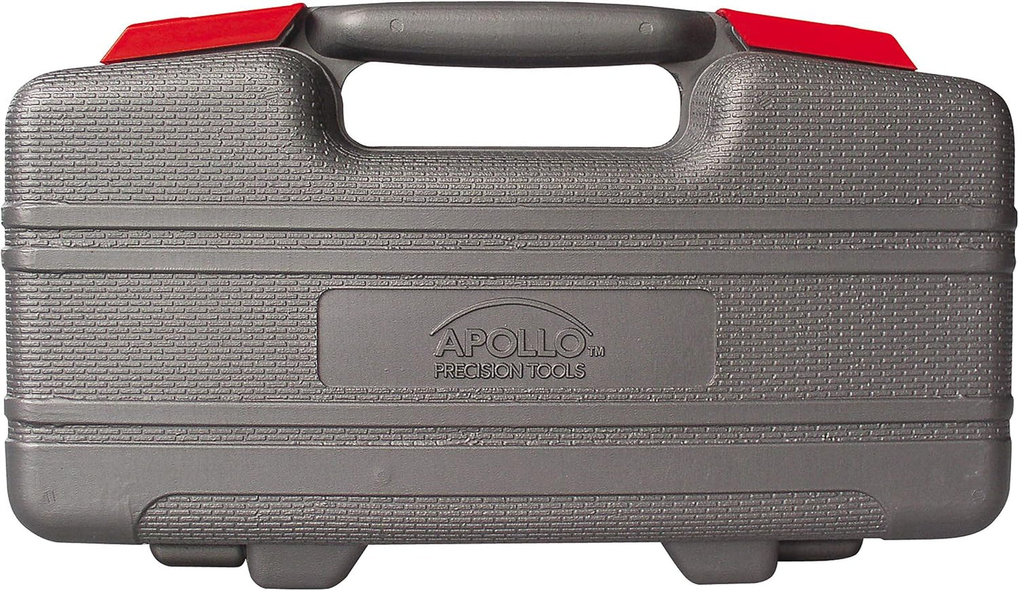 Apollo Tools Original 39 Piece General Household Tool Set in Toolbox Storage Case with Essential Hand Tools for Everyday Home Repairs, DIY and Crafts Red/Black - DT9706