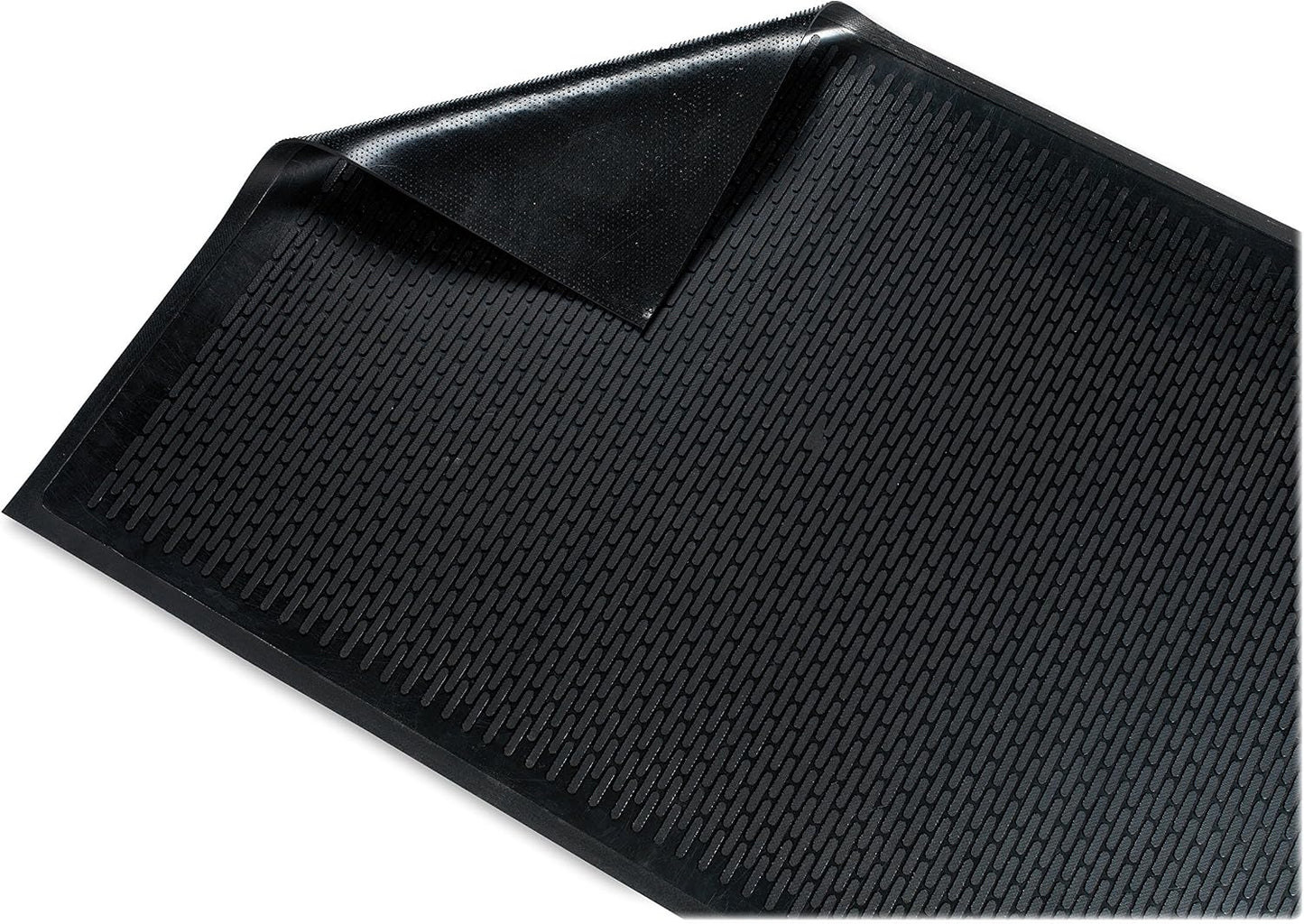 Genuine Joe Clean Step Scraper Floor Black Mat, 60" L x 36" W