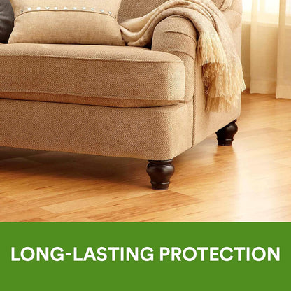 Scotch Felt Pads Beige, 2 Large Pads 4 x 6 in, Felt Furniture Pads for Protecting Hardwood Floors, Easy-to-Apply, Self-Stick Design, Reliable Protection from Nicks, dents and Scratches (SP845-NA)