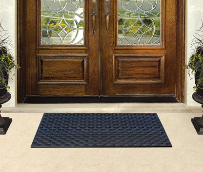 A1HC Outdoor Doormat, Natural Rubber, 18" x48”, Ideal for Outside entryway,Dirt Shoe Scraper,Heavy Duty Door mat for Indoor Outdoor,Rug Mats for Entry,Patio, Welcome Mats