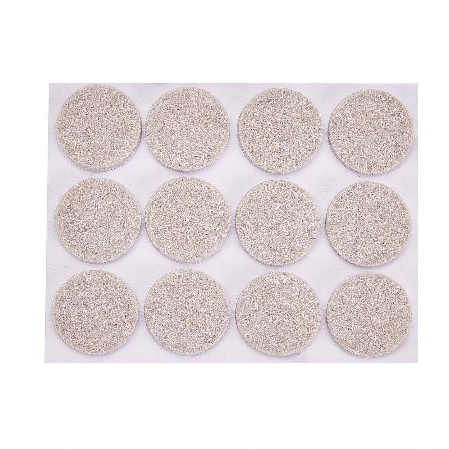 Amazon Basics Round Self Adhesive Felt Furniture Pads, Floor Protectors, Anti Scratch, 1 inch, 32 Count, Beige