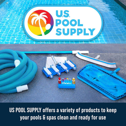 U.S. Pool Supply Hand-Held Pool Scrub Brush, 2 Pack - Surface Scrubbing Scouring Sponge Pad - Clean Pool Tile & Grout, Walls, Vinyl Liners, Spas - Cleaning Scrubber Stains, Kitchen Bathroom Tub Shower