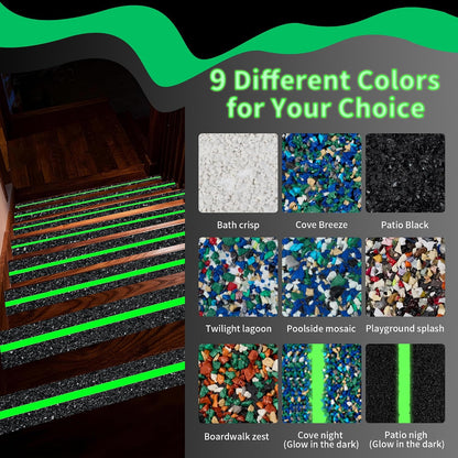 Waterproof Anti-Slip Traction Tape | 2" x16.5 FT | Heavy-Duty EPDM Rubber, Strong Grip & Barefoot Gentle | Indoor & Outdoor Solution: Poolside, Bath, Ramps, Stairs, Board Steps