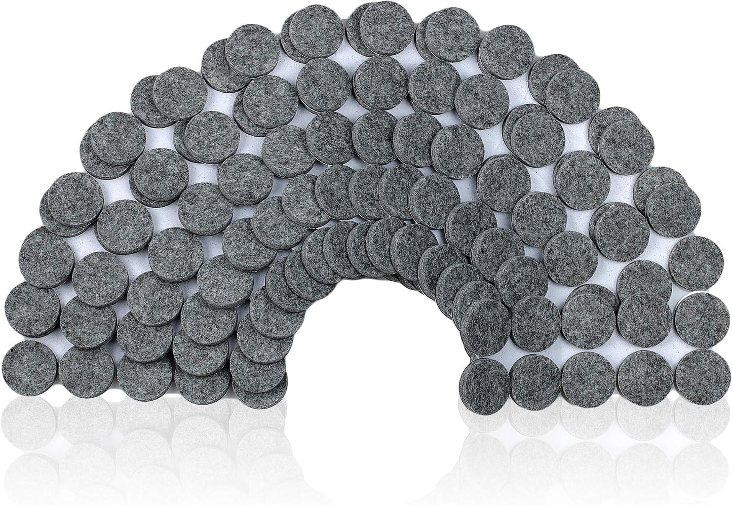 Smart Surface 8827 Heavy Duty Self Adhesive Furniture Felt Pads 1-Inch Round Brown 160-Piece Value Pack in Resealable Bag