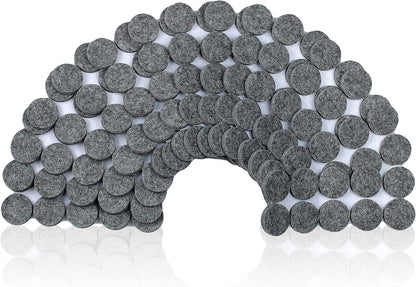 Smart Surface 8827 Heavy Duty Self Adhesive Furniture Felt Pads 1-Inch Round Brown 160-Piece Value Pack in Resealable Bag