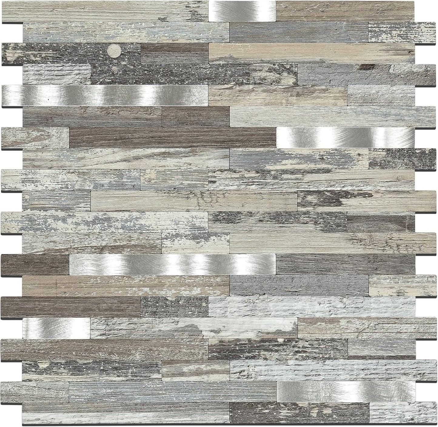 Midcard 10 Sheets Peel and Stick Backsplash PVC Wall Tile,for Kitchen Backsplash