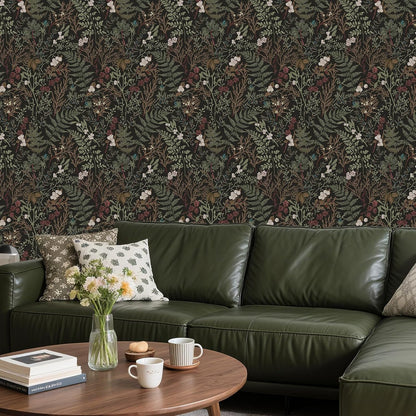 Removable Peel and Stick Wallpaper Boho 17.5 x 118 in Floral for Bedroom Bathroom Easy Peel Off Stick on Wallpaper Contact Paper Renter Friendly Wall Paper