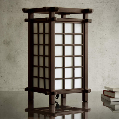 Red Lantern 17" Ido Lamp, Honey