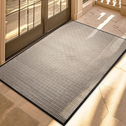 Mibao Front Door Mat, Heavy Duty Durable Welcome Mat for Outdoor Indoor, Dirt Trapper Waterproof Super Absorbent Door Mat for Entryway Outside Patio Porch, 29.5" x 17", Grey