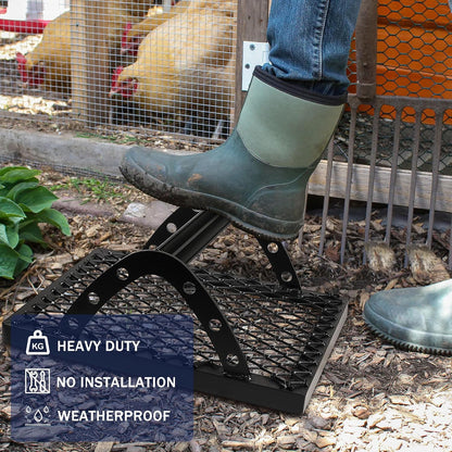 Boot Scraper Heavy Duty Metal Boot Brush Scraper Outdoor Heavy Duty Shoe Boot Mud Scraper Outdoor Boot Dirt Cleaner Shoe Brush&Boot Brush, Boot Cleaner Boot Scrubber Shoe Scrubber