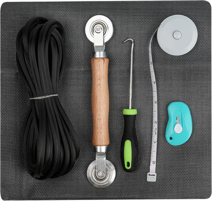 Magnetic Screen Door - Self Sealing, Heavy Duty, Hands Free Mesh Partition Keeps Bugs Out Let Breeze in- Pet and Kid Friendly - Keep Open Feature (Black, Fit Door Size 38 x 82 Inch)