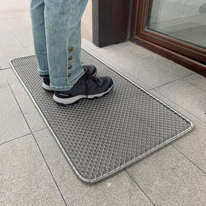 Metal Scraper Doormat, Waterproof, All Weather Heavy Duty Outdoor Entry Doormat 19.5x39.5