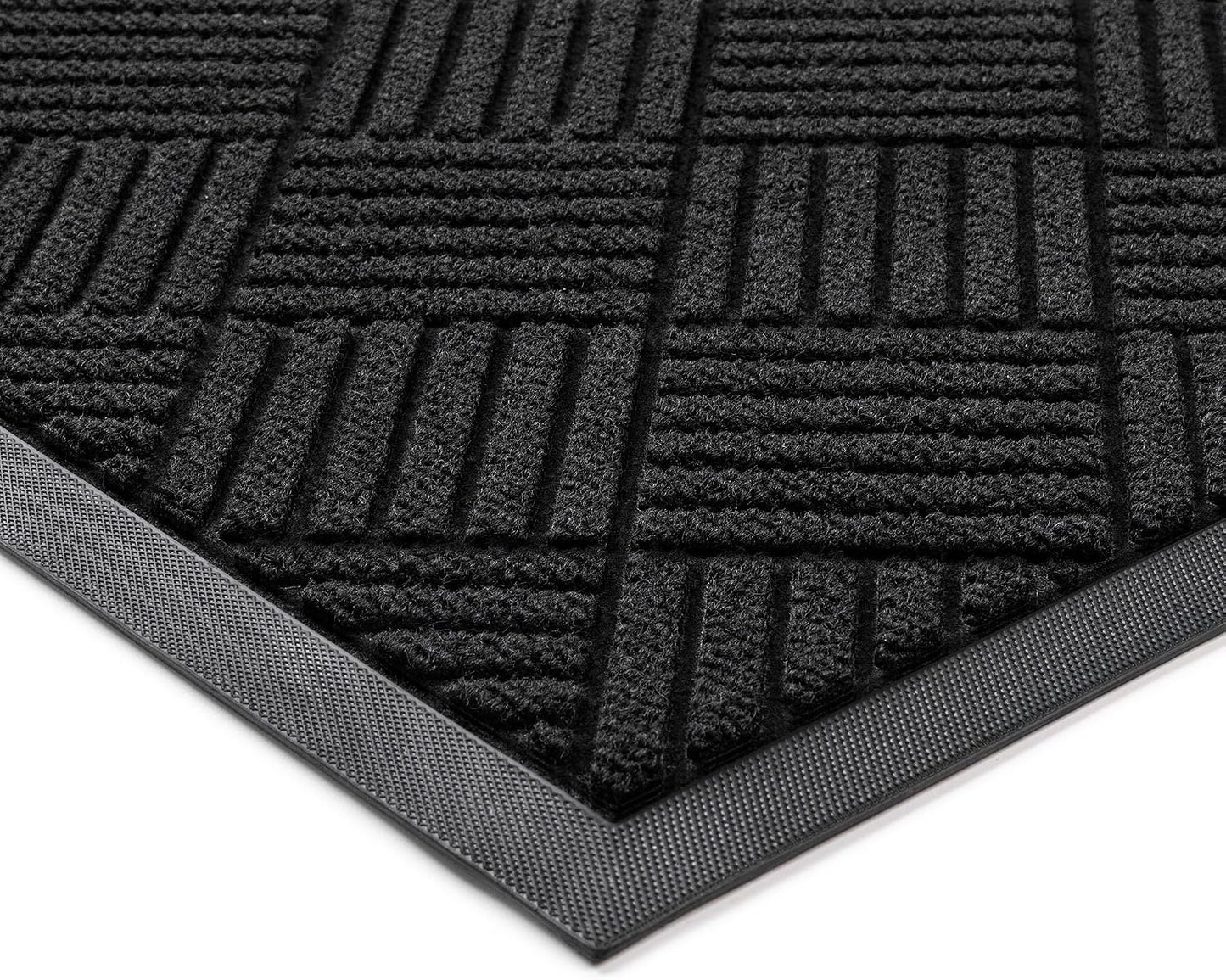 100pointONE Durable Front Door Mat, Heavy Duty Indoor Outdoor Doormat, 48” x 36” Low Profile Outdoor Mats for Home Entrance, Stain and Fade Resistant Shoe Scraper Mat, Ideal for High Traffic Area