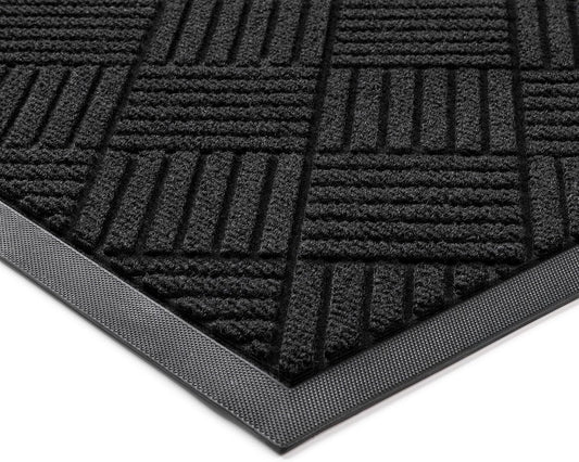 100pointONE Durable Front Door Mat, Heavy Duty Indoor Outdoor Doormat, 48” x 36” Low Profile Outdoor Mats for Home Entrance, Stain and Fade Resistant Shoe Scraper Mat, Ideal for High Traffic Area