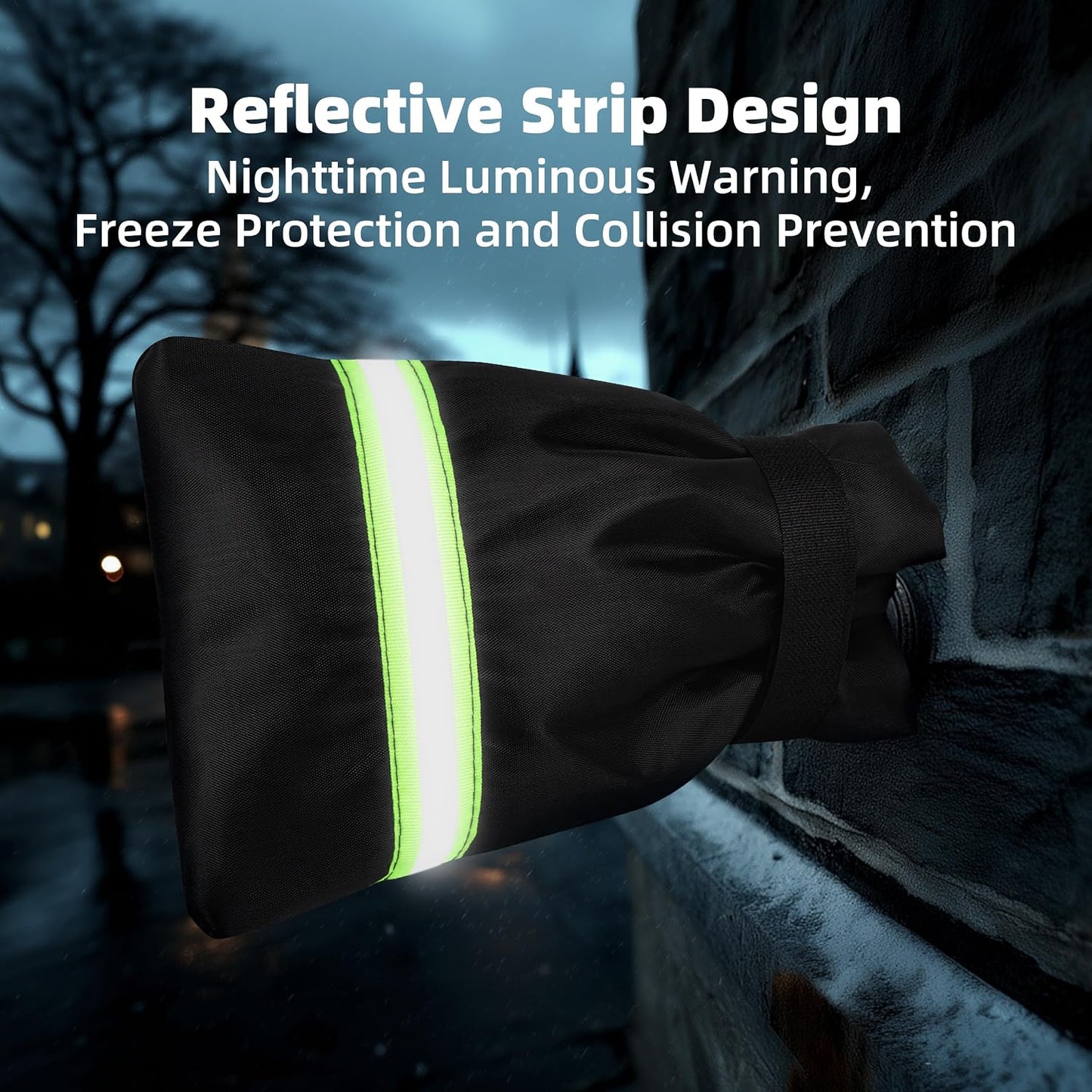 Outdoor Faucet Covers for Winter: Freeze Protection for Outside Hose Bib Spout - Insulation Water Spigot Sock with 9.5" H x 6.7" W - Waterproof Tap Cover Reusable for Garden 6 Pack