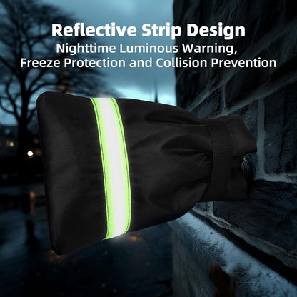 Outdoor Faucet Covers for Winter: Freeze Protection for Outside Hose Bib Spout - Insulation Water Spigot Sock with 9.5" H x 6.7" W - Waterproof Tap Cover Reusable for Garden 6 Pack