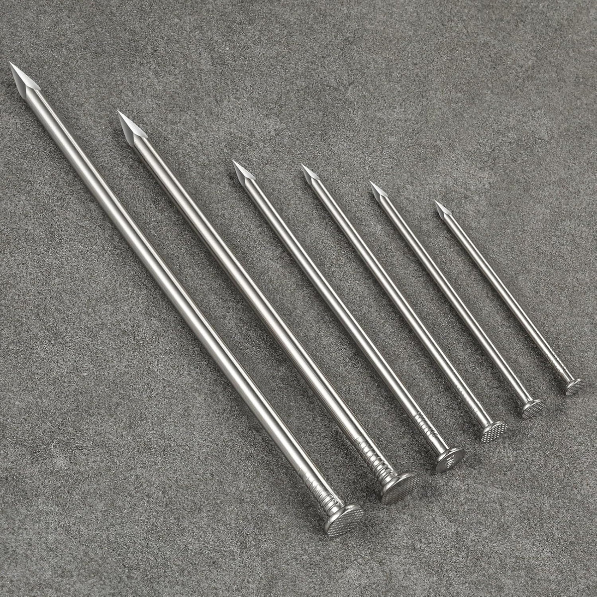 Wensilon 430pcs Stainless Steel 304 Nails Kit, Hanging Nails Kit, Wall Nails Kit, Dowels Kit, Long Nails Kit