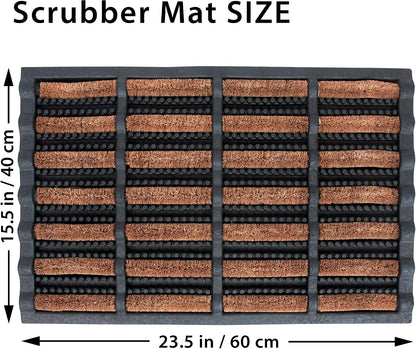 FOOTMATTERS Ninamar Mud Scrubber Tray Mat – 24 x 16 inch