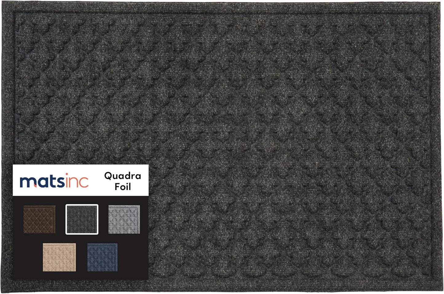 Artisan Entry Indoor Mats for Entryway, Durable & Easy to Clean Tray for Boots, Anti-Slip & Water-Resistant for Front Room, Made in The USA, 15" x 36", Blue, by Mats Inc.