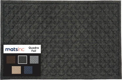 Artisan Entry Indoor Mats for Entryway, Durable & Easy to Clean Tray for Boots, Anti-Slip & Water-Resistant for Front Room, Made in The USA, 15" x 36", Blue, by Mats Inc.